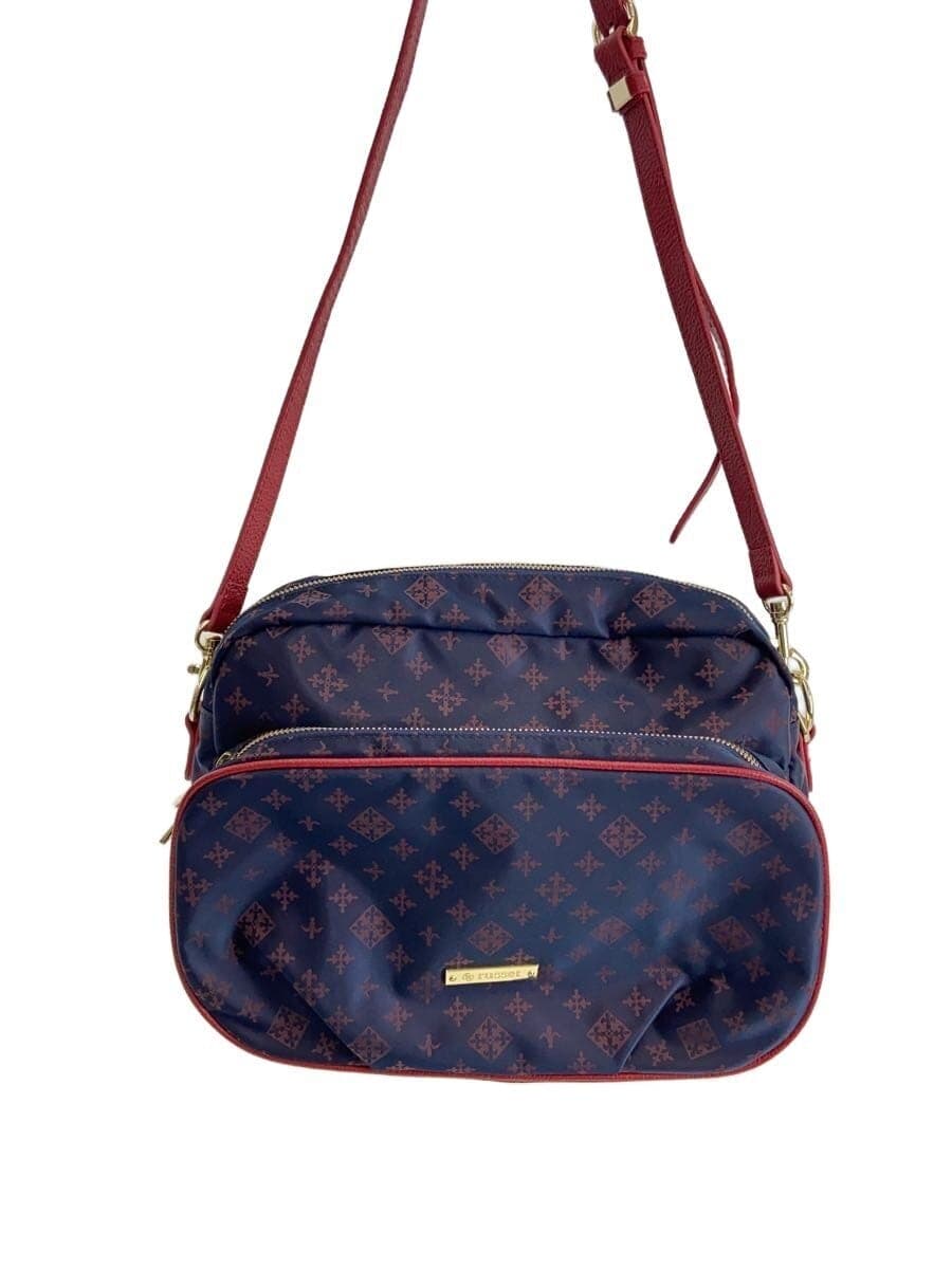 russet Shoulder Bag NVY All Over Pattern