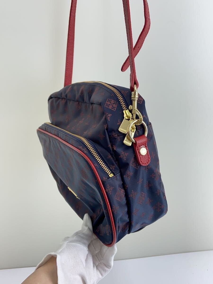 russet Shoulder Bag NVY All Over Pattern 2