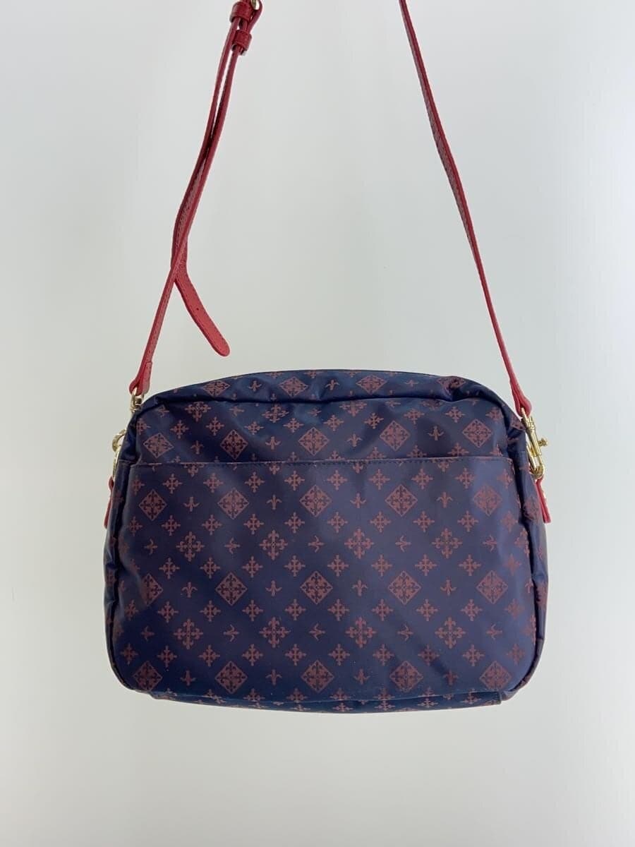 russet Shoulder Bag NVY All Over Pattern 3