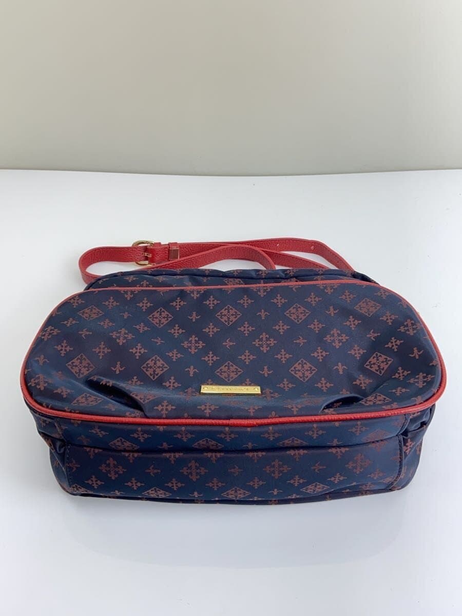 russet Shoulder Bag NVY All Over Pattern 4