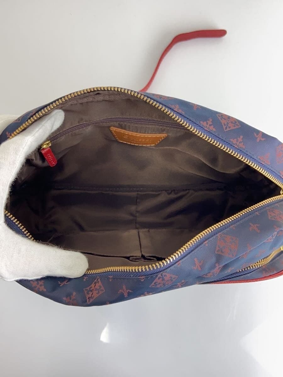 russet Shoulder Bag NVY All Over Pattern 6