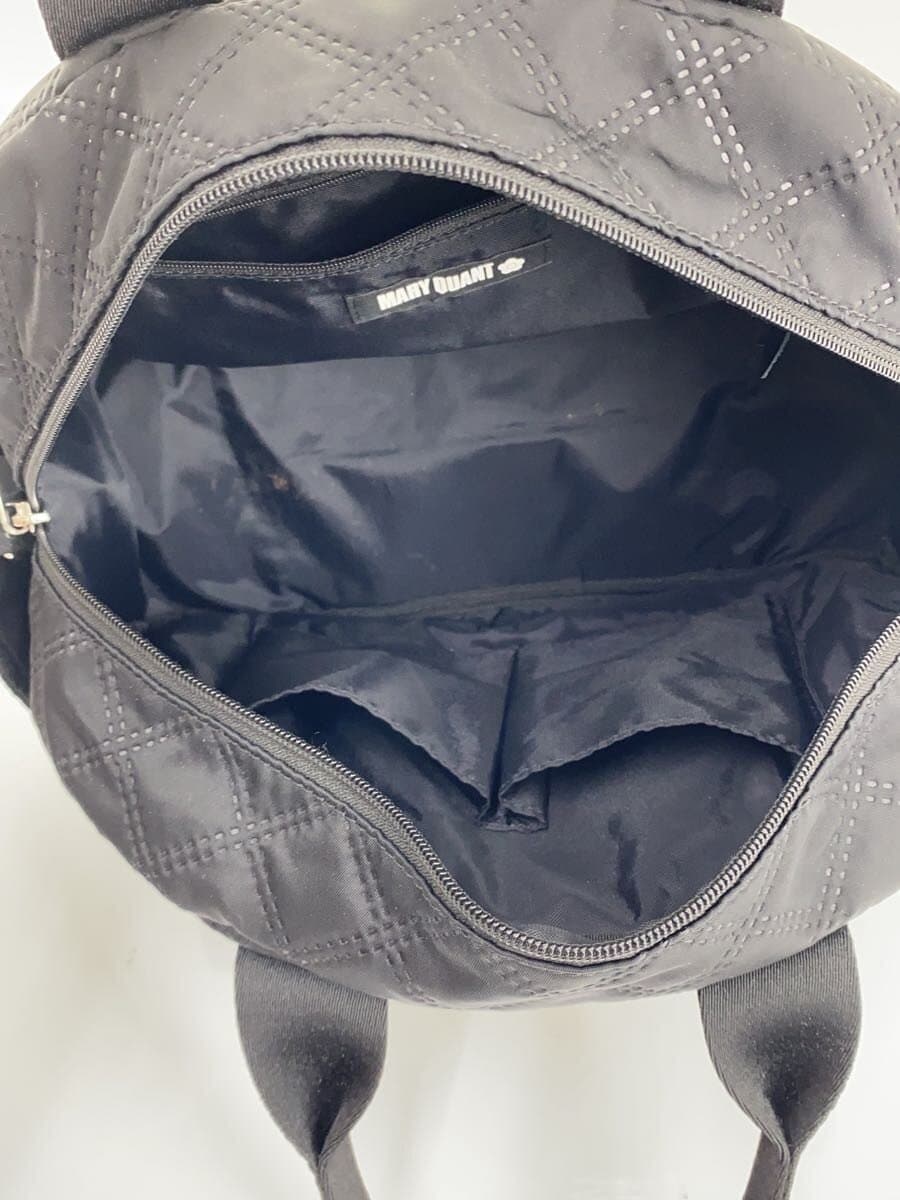 MARY QUANT Handbag Nylon BLK All Over Pattern 6