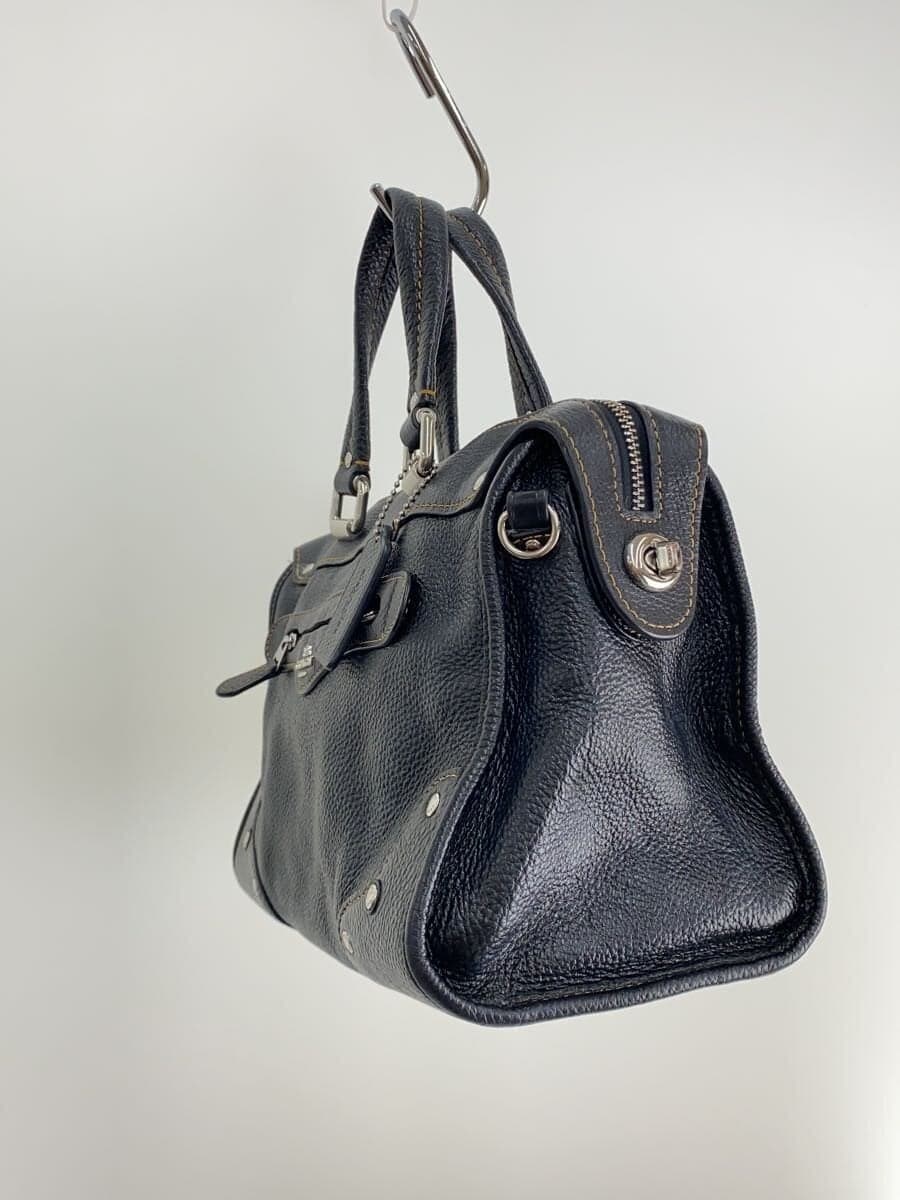 COACH handbag leather black CE636 2