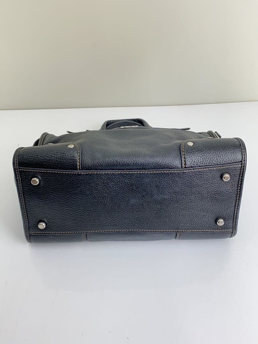 COACH handbag leather black CE636 4