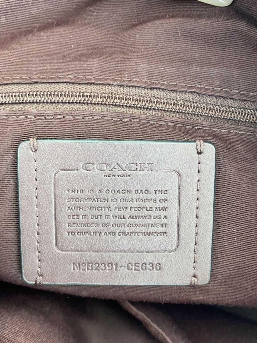 COACH handbag leather black CE636 7