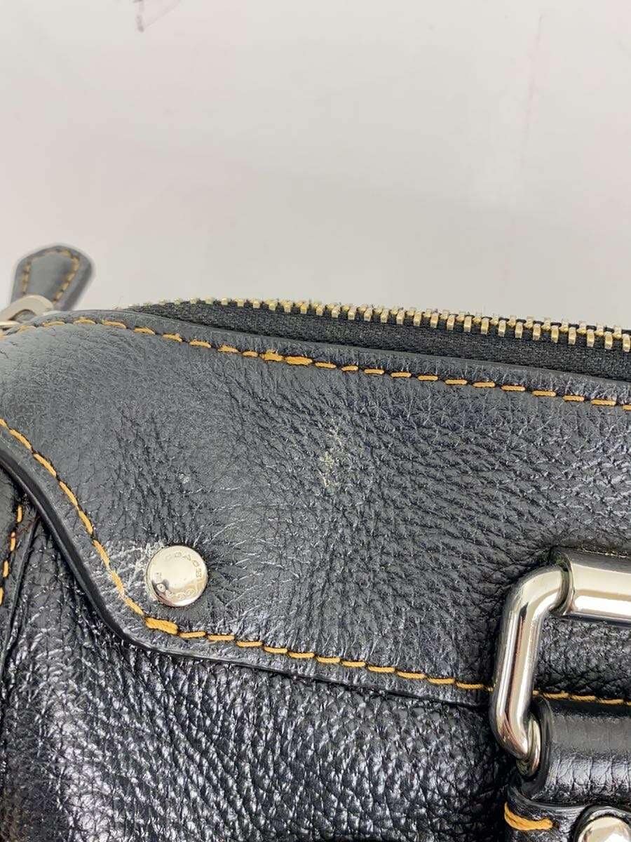 COACH handbag leather black CE636 8