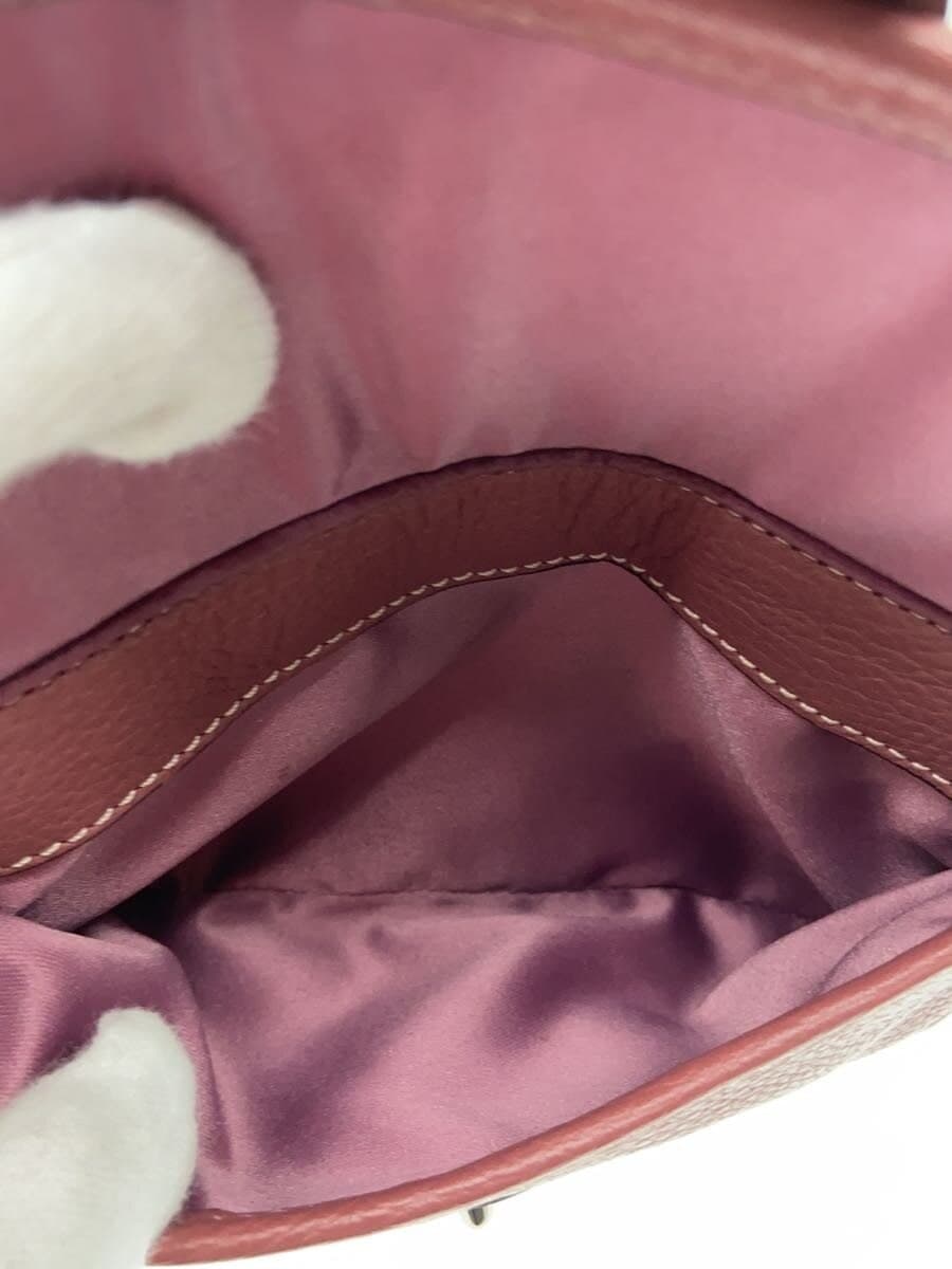 COACH Pouch Leather PNK Solid 6