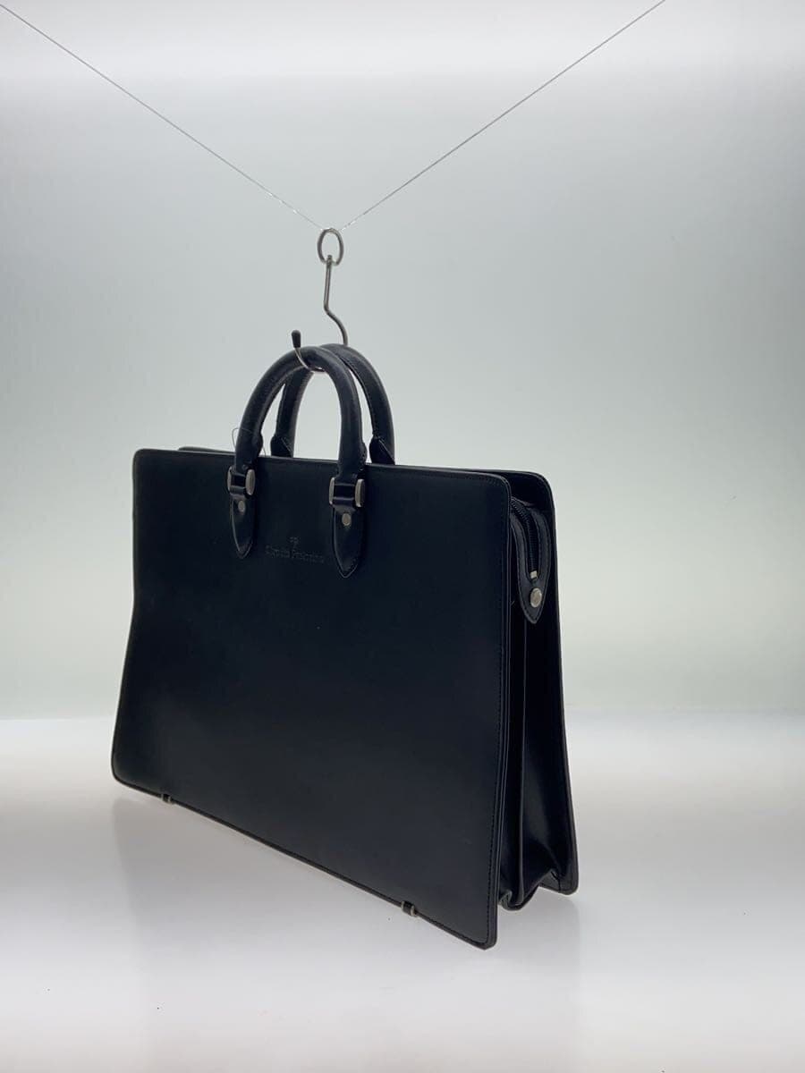Claudio Pastorino Briefcase Leather BLK Solid 2
