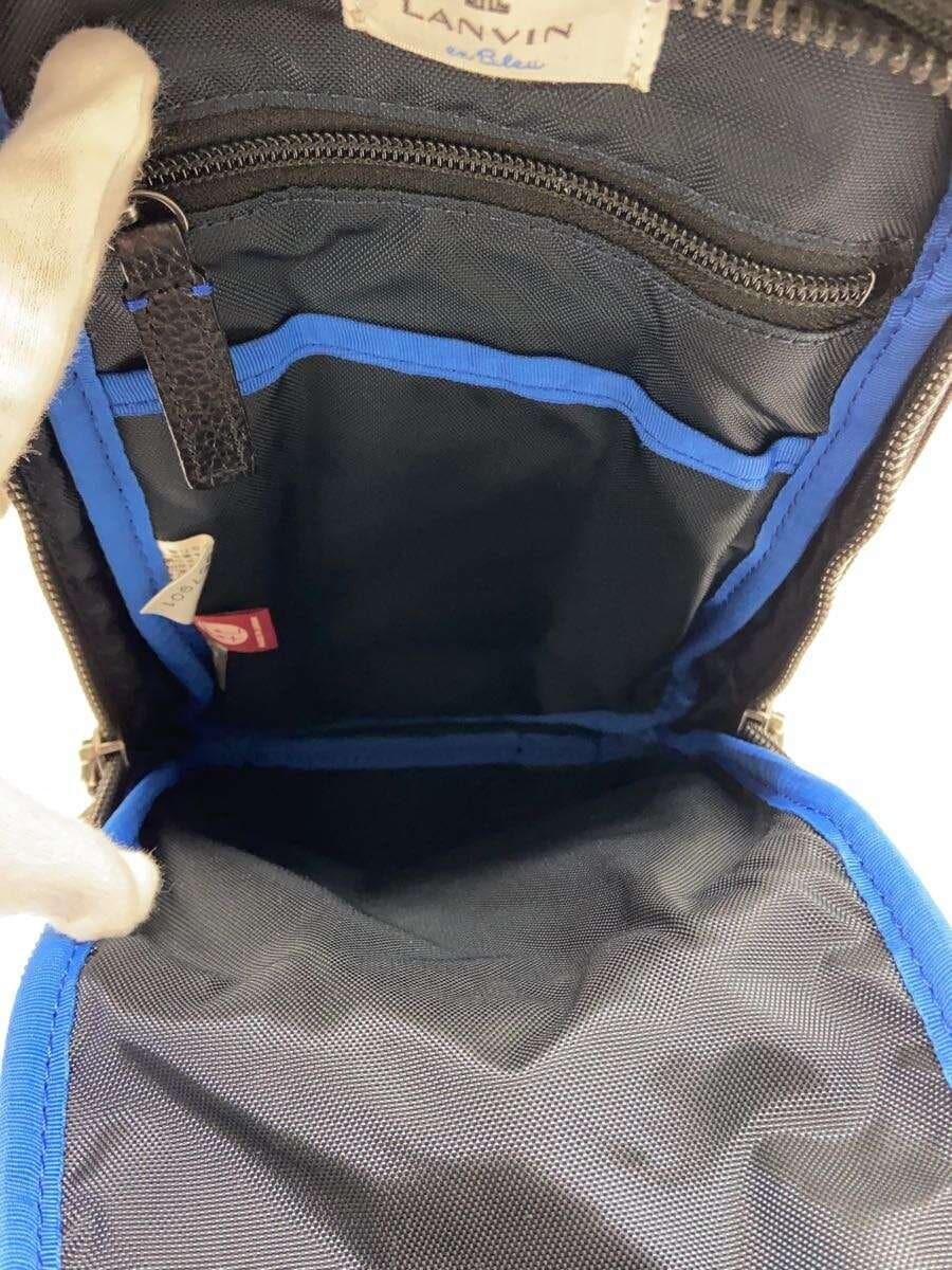 LANVIN en Bleu One Shoulder Bag GRY Solid 6