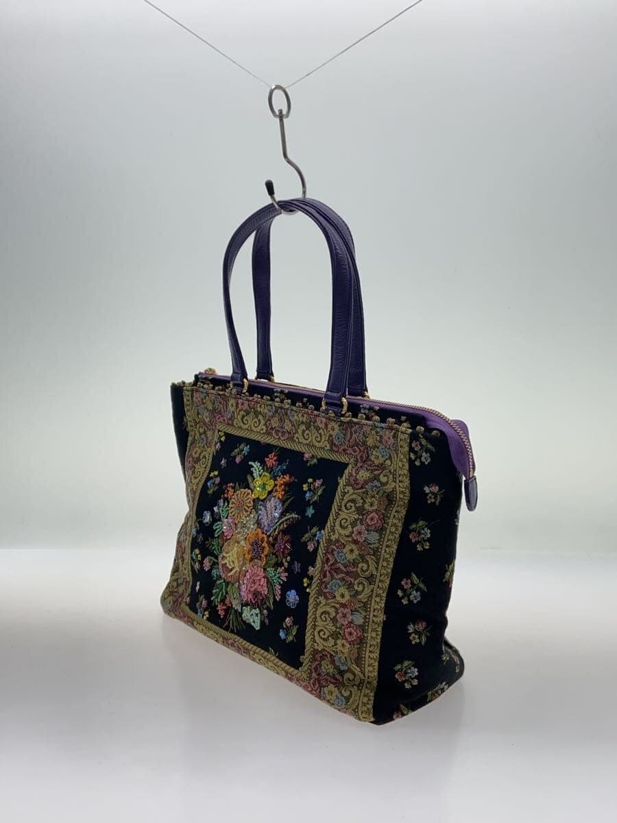 Think Bee!Tote Bag BLK All Over Pattern 2