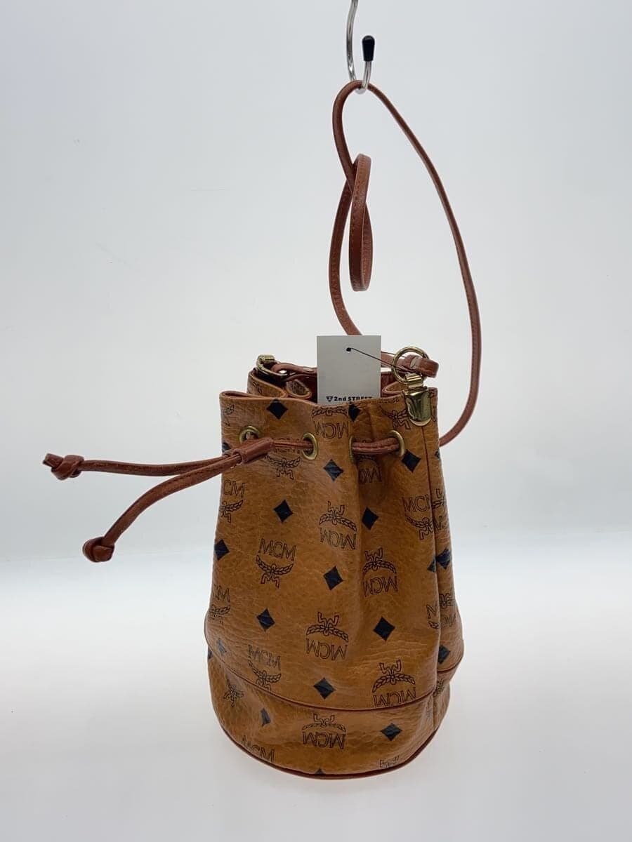 MCM Shoulder Bag CML Solid Drawstring 2