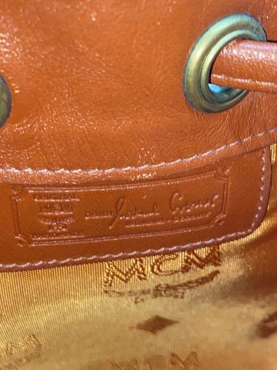 MCM Shoulder Bag CML Solid Drawstring 5