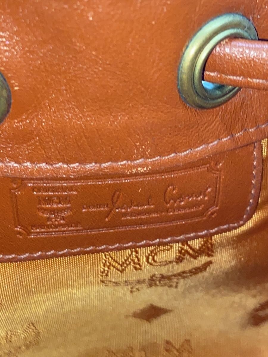 MCM Shoulder Bag CML Solid Drawstring 5