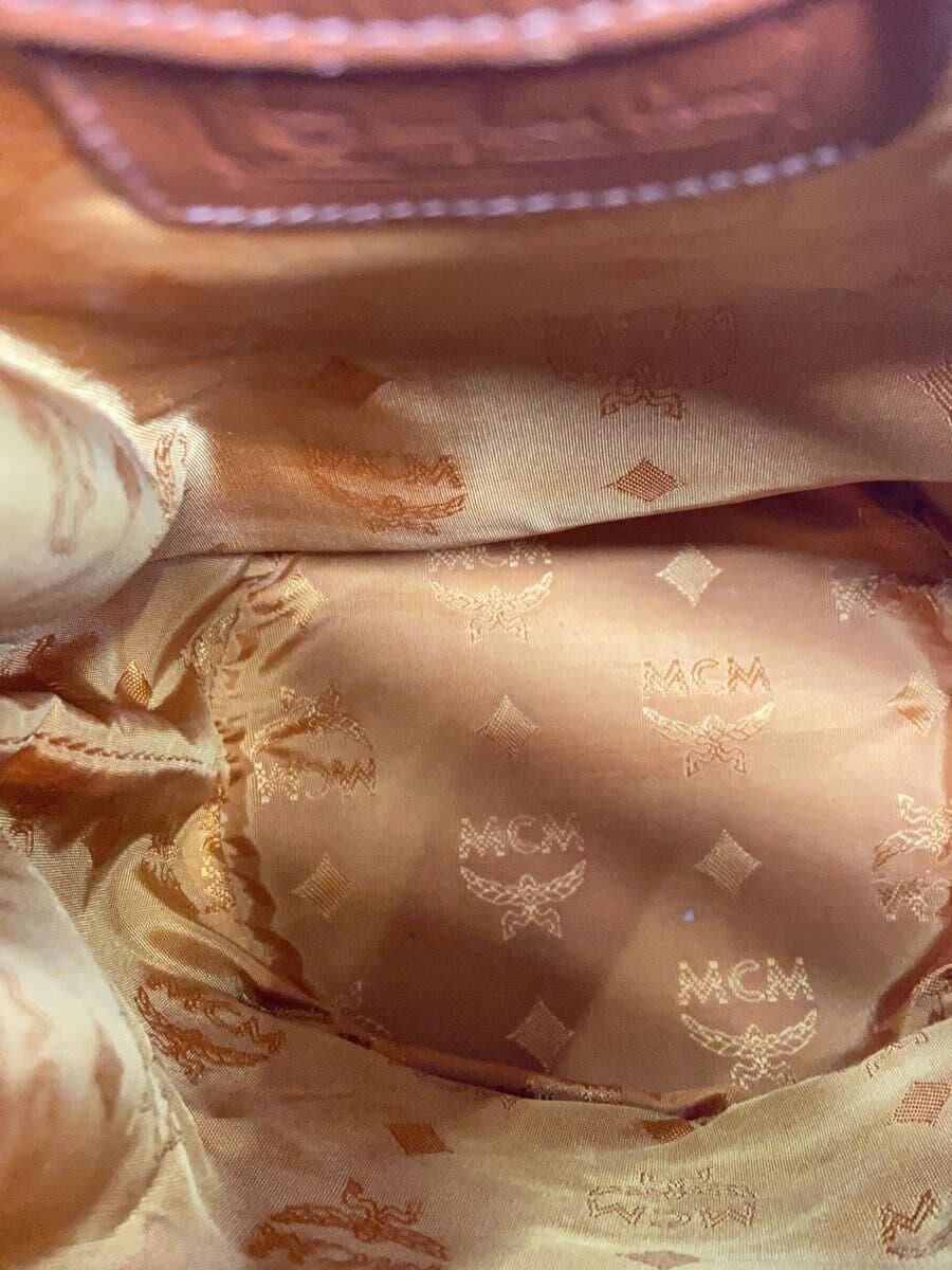 MCM Shoulder Bag CML Solid Drawstring 6