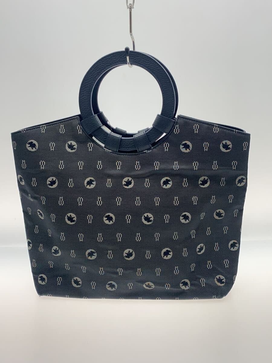 HUNTING WORLD Handbag NVY All Over Pattern 7.1.1.02 Made in Italy 3