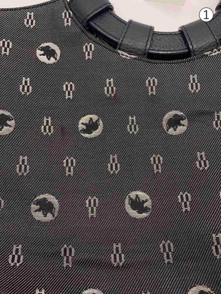 HUNTING WORLD Handbag NVY All Over Pattern 7.1.1.02 Made in Italy 7