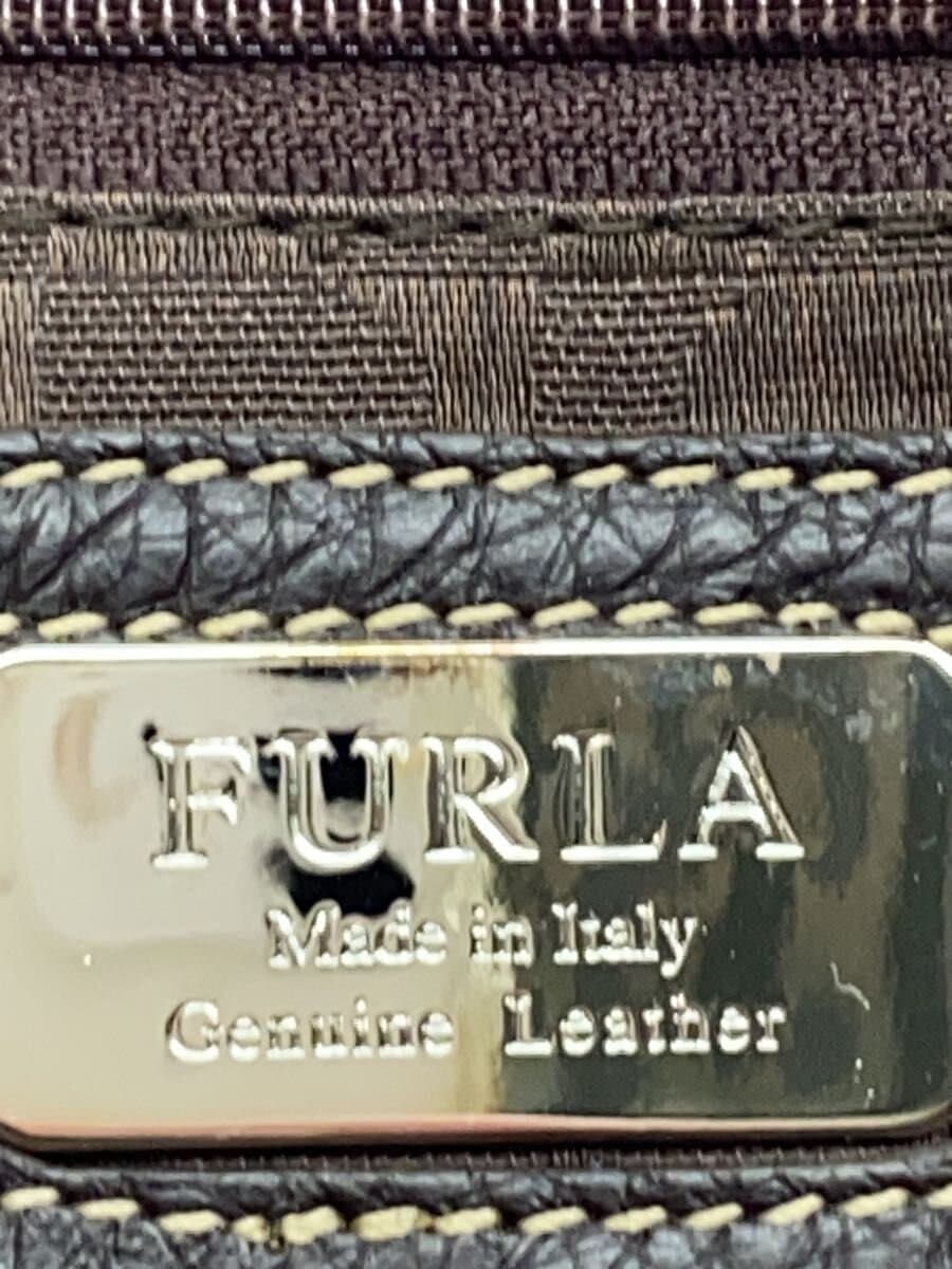 FURLA Tote Bag Leather BRW Solid 5