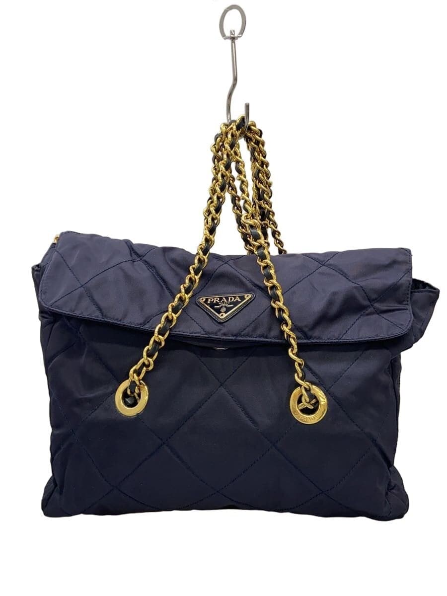 PRADA Shoulder Bag Nylon BLK Solid