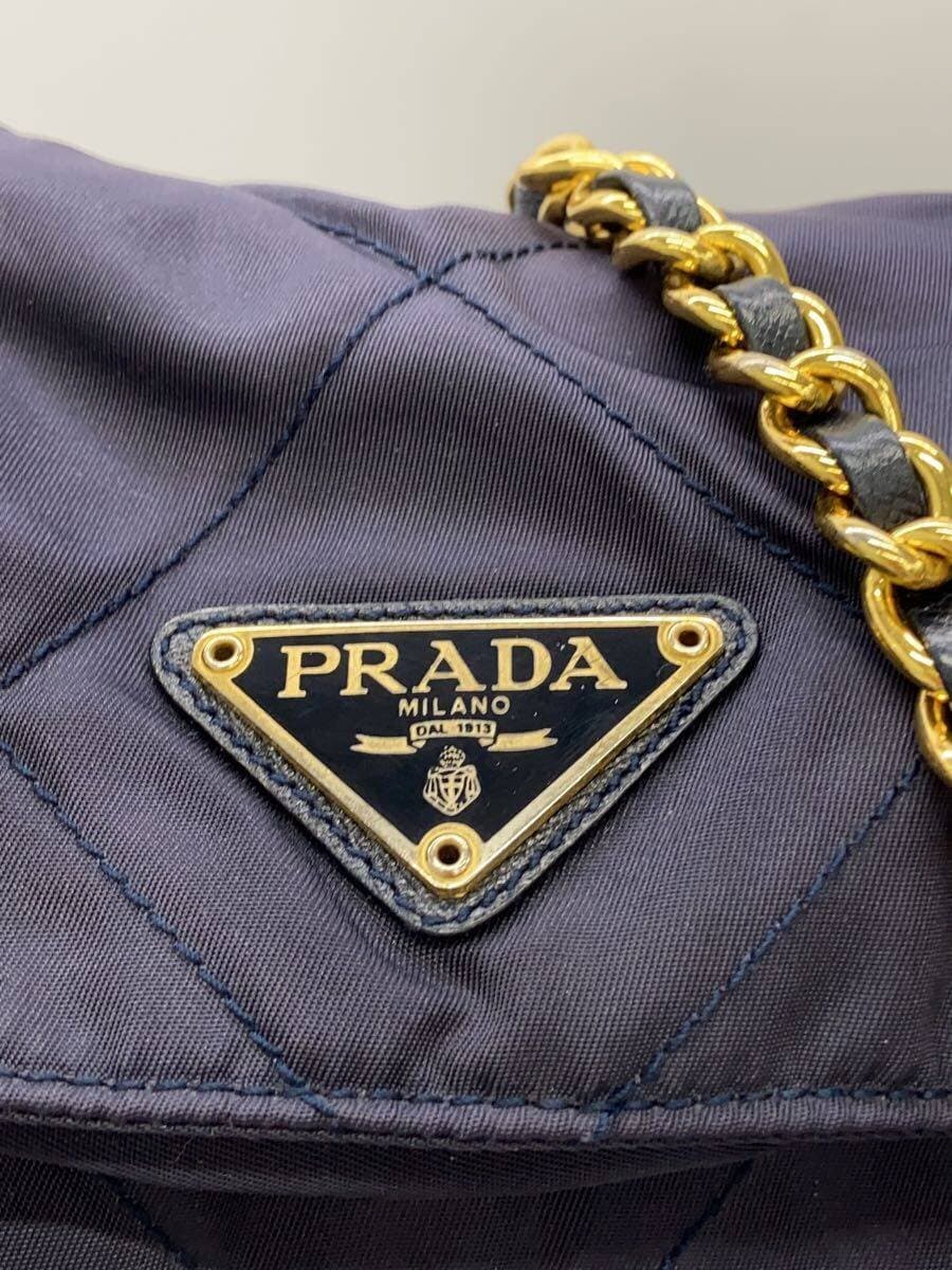 PRADA Shoulder Bag Nylon BLK Solid 5