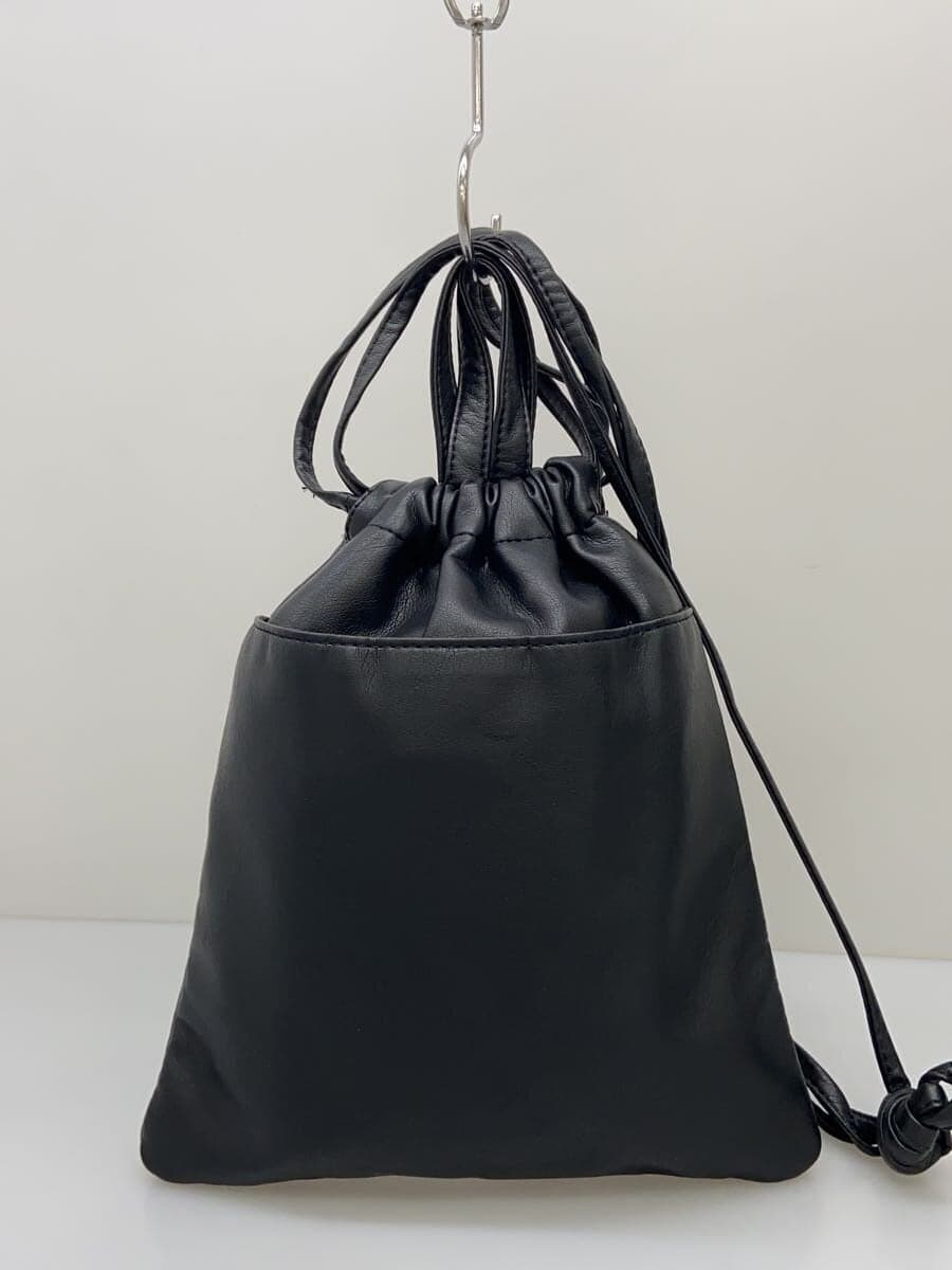 MAISON SPECIAL Pouch Leather BLK Solid 3