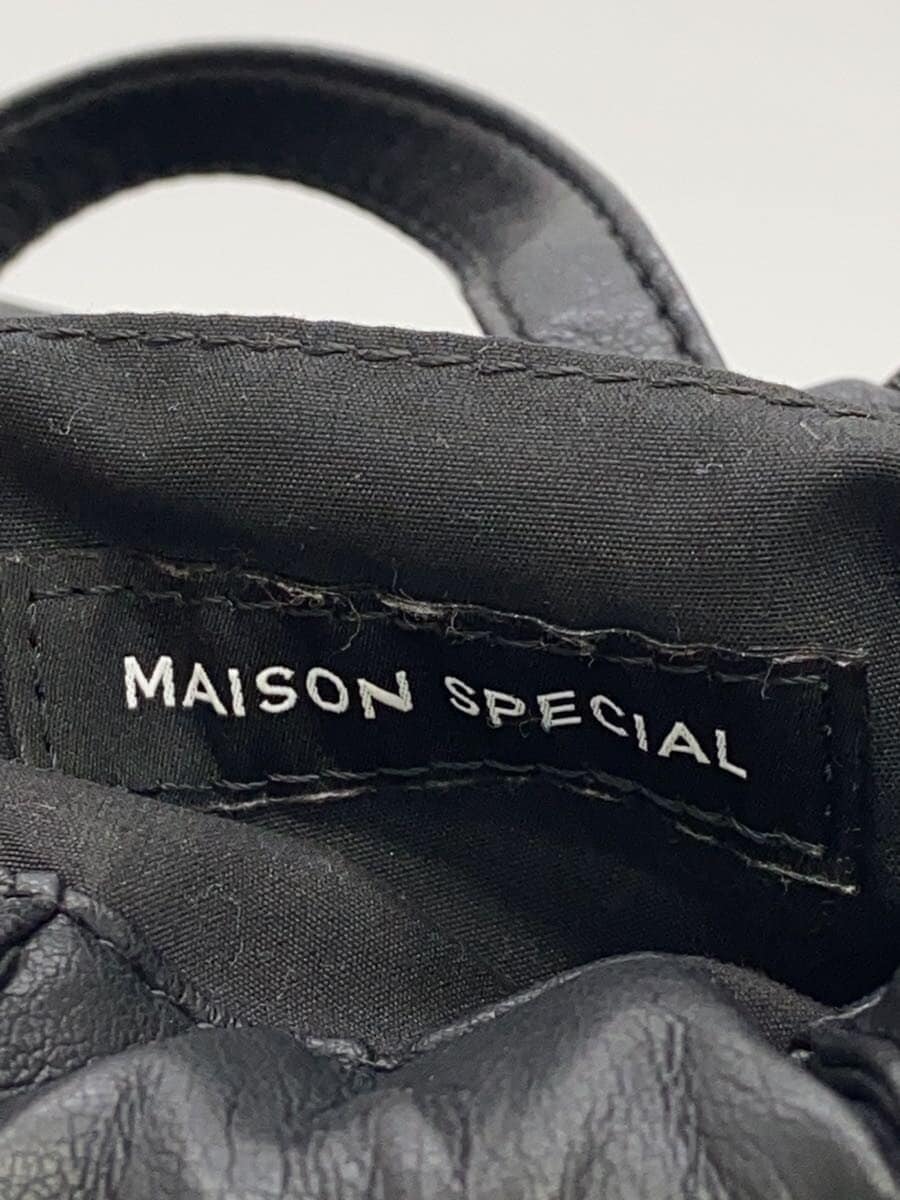 MAISON SPECIAL Pouch Leather BLK Solid 5