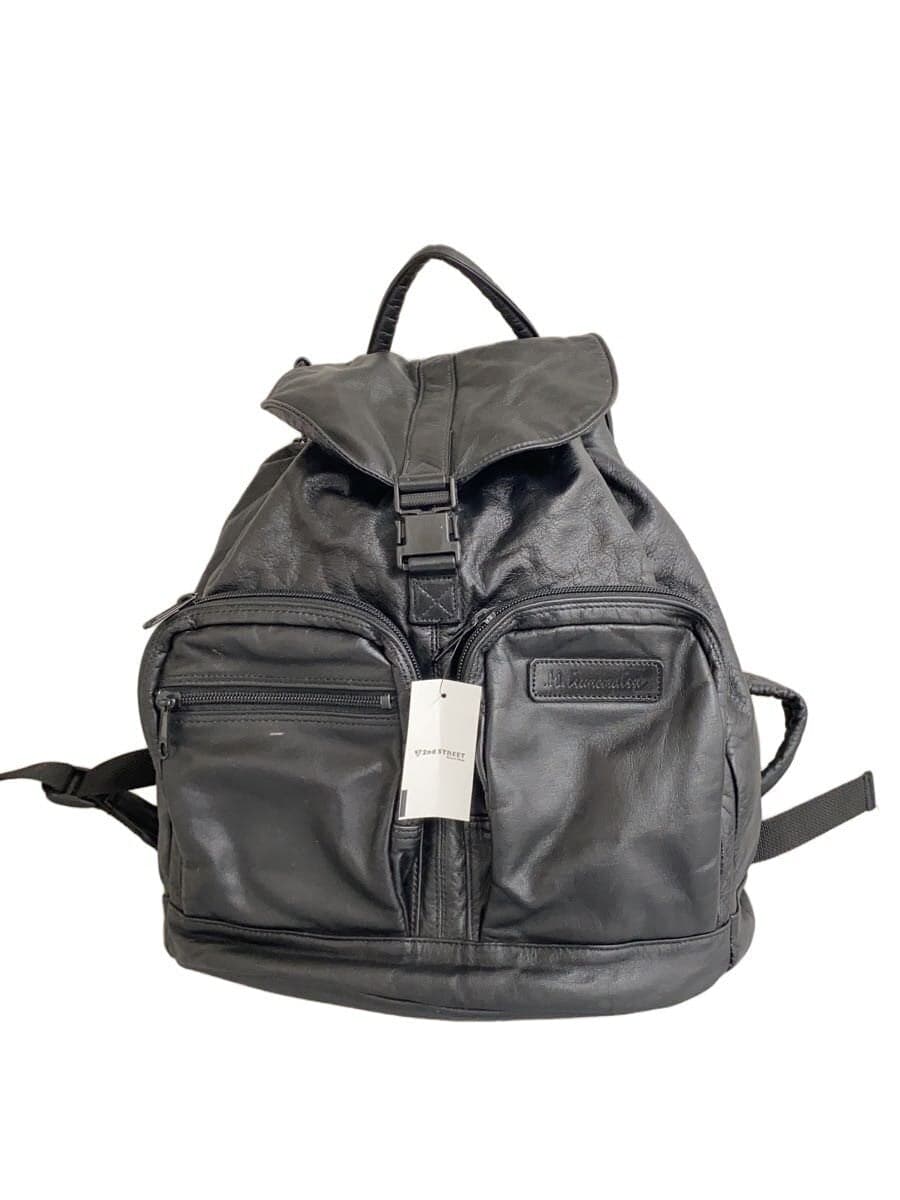 Other Brand Backpack Leather BLK Solid Vintage