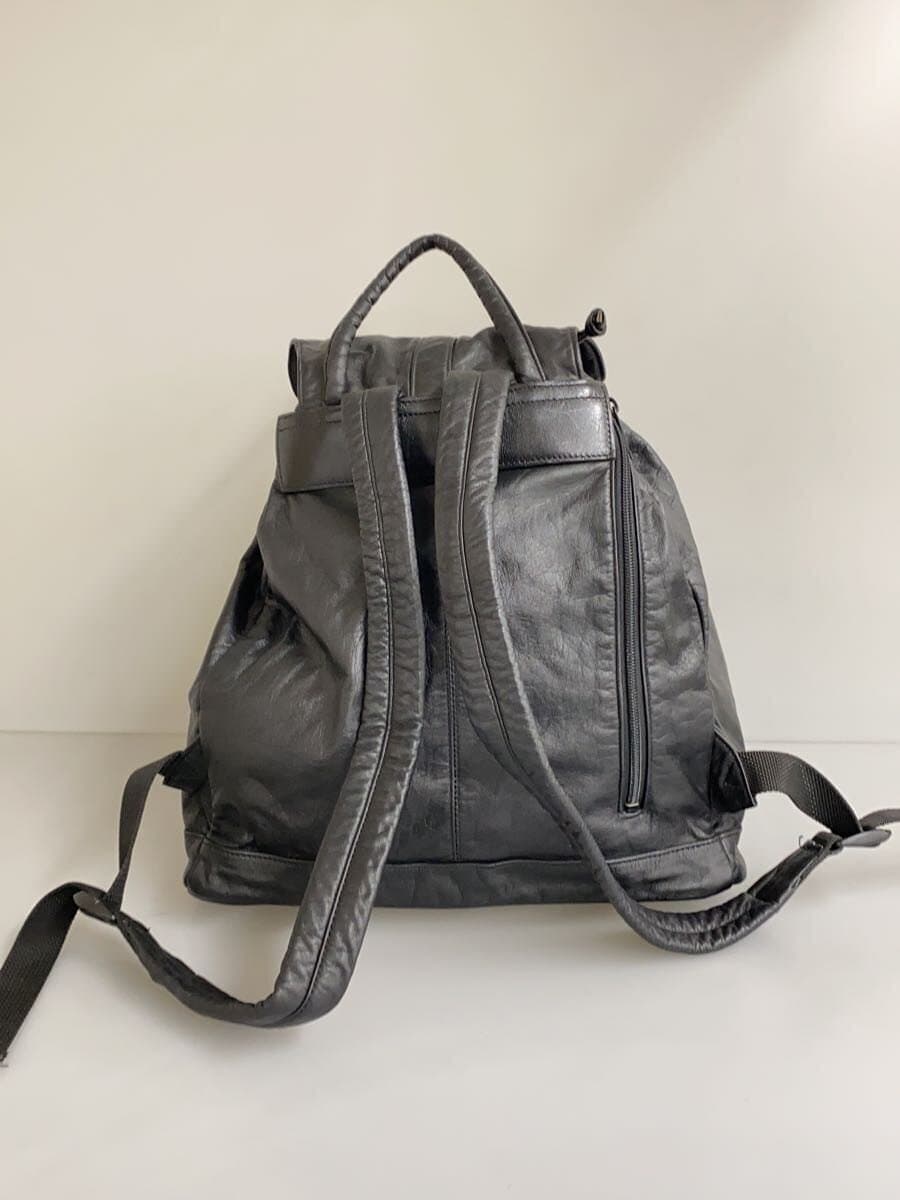 Other Brand Backpack Leather BLK Solid Vintage 3