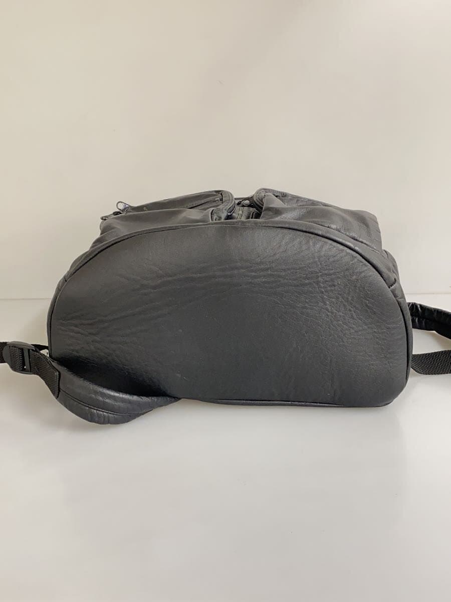 Other Brand Backpack Leather BLK Solid Vintage 4