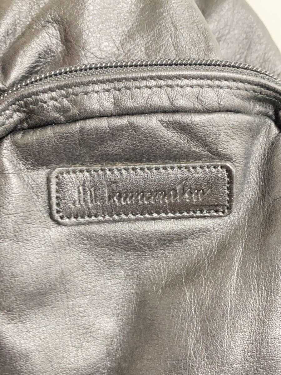 Other Brand Backpack Leather BLK Solid Vintage 5