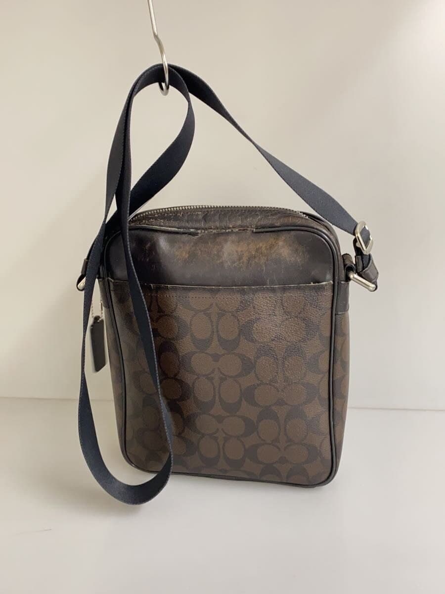 COACH Shoulder Bag Leather BRW 3