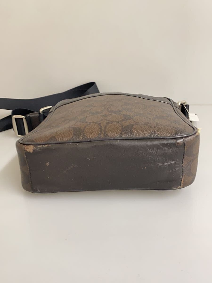 COACH Shoulder Bag Leather BRW 4