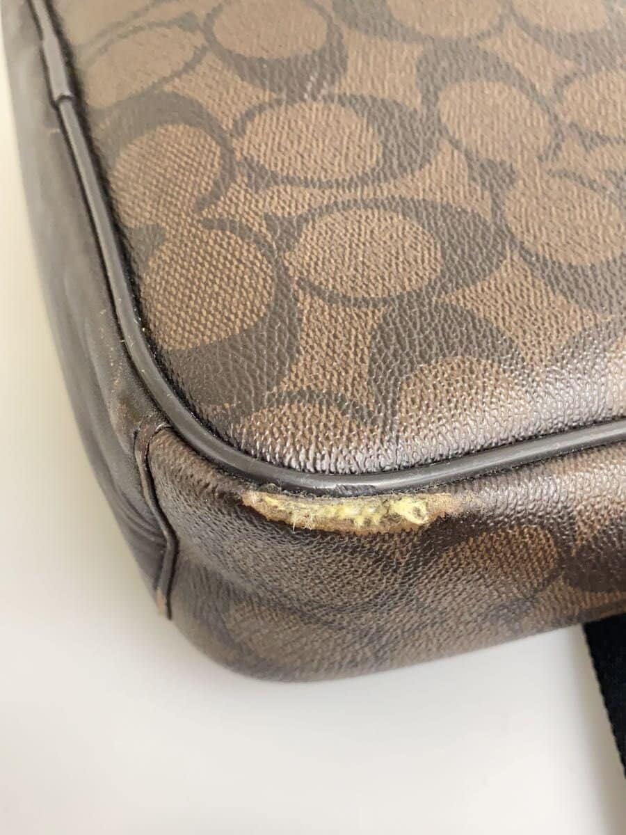 COACH Shoulder Bag Leather BRW 7