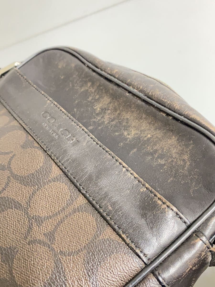 COACH Shoulder Bag Leather BRW 8