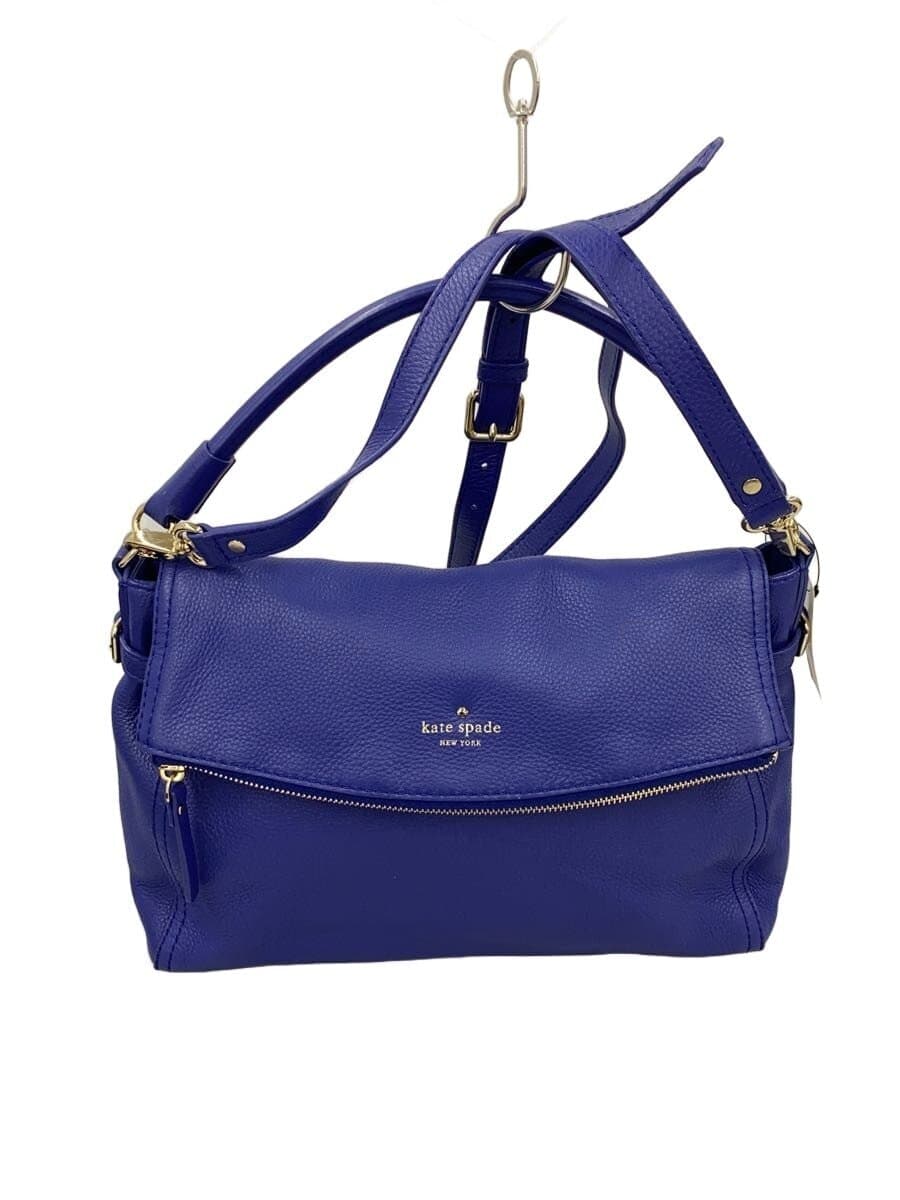 kate spade new york Shoulder Bag Leather BLU Solid PXRU3677