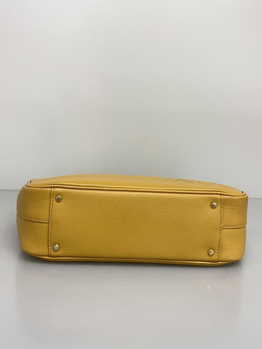 NINA RICCI Handbag Leather YLW Solid 4