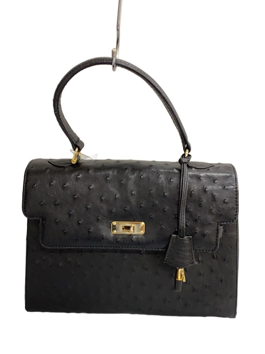 Other Brand Handbag Leather BLK Solid