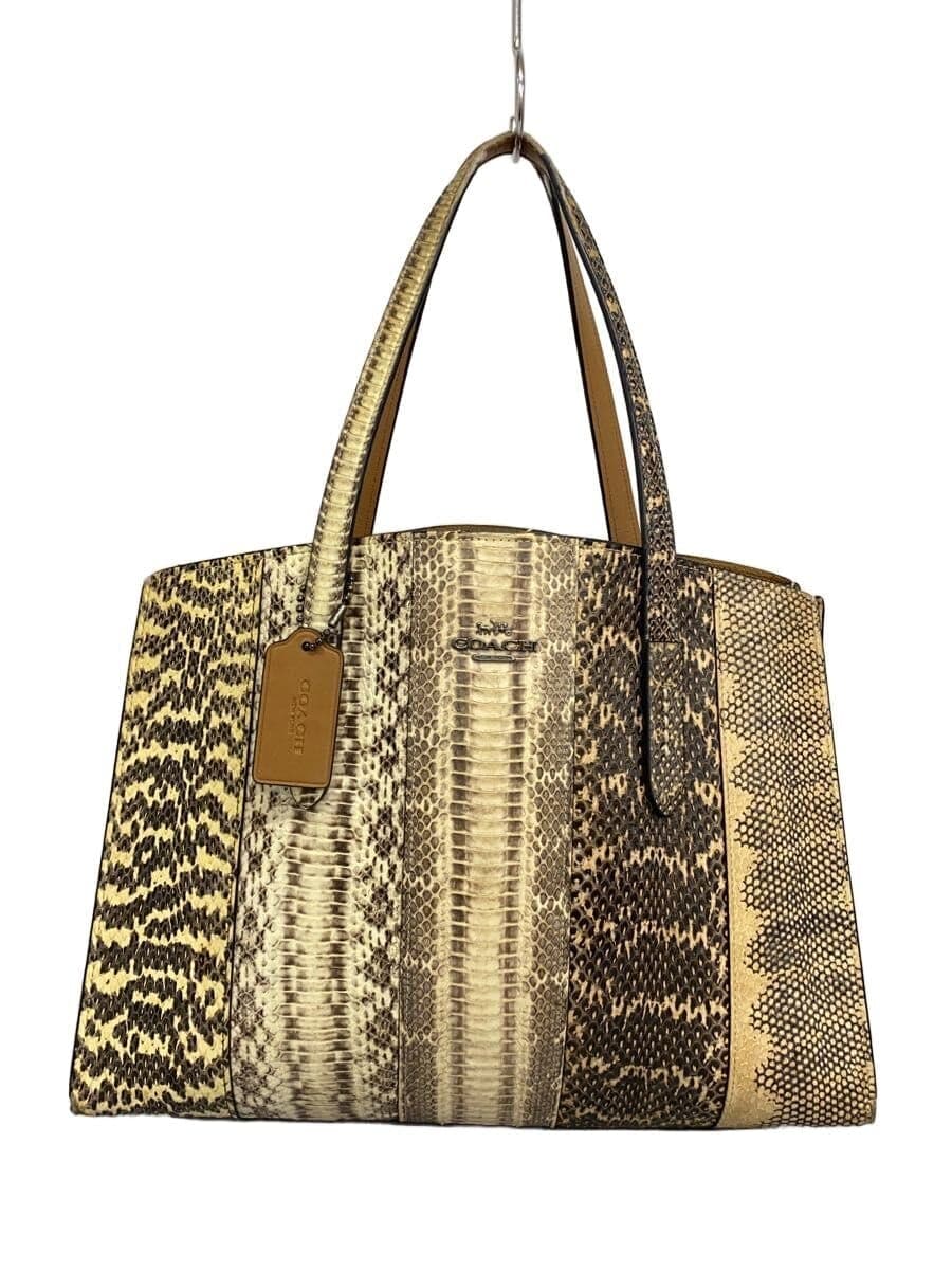 COACH Tote Bag Leather Multicolor Animal 41381