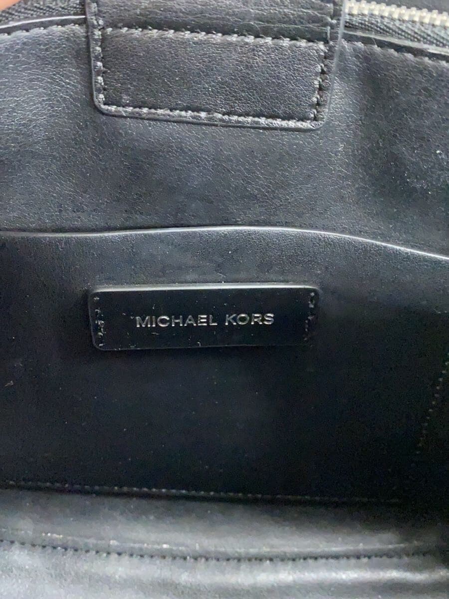 MICHAEL KORS Tote Bag Leather BLK AV-1806 5