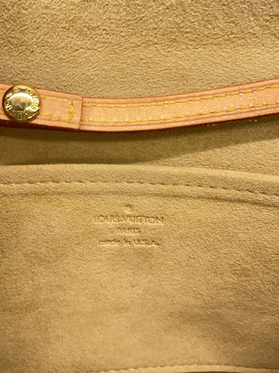 LOUIS VUITTON Pochette Twin GM Monogram Canvas PVC BRW M51852 5