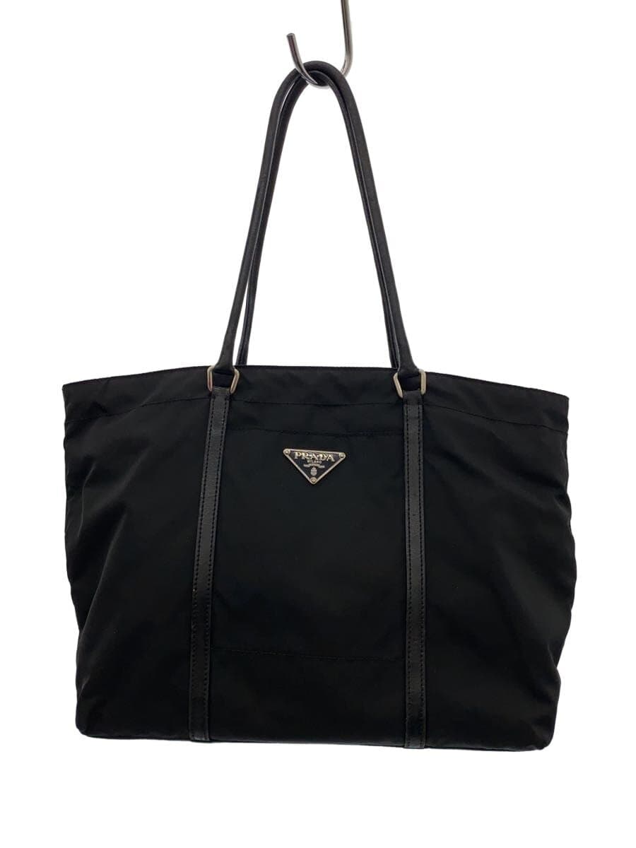 PRADA Tote Bag Nylon BLK Solid d3kjk3