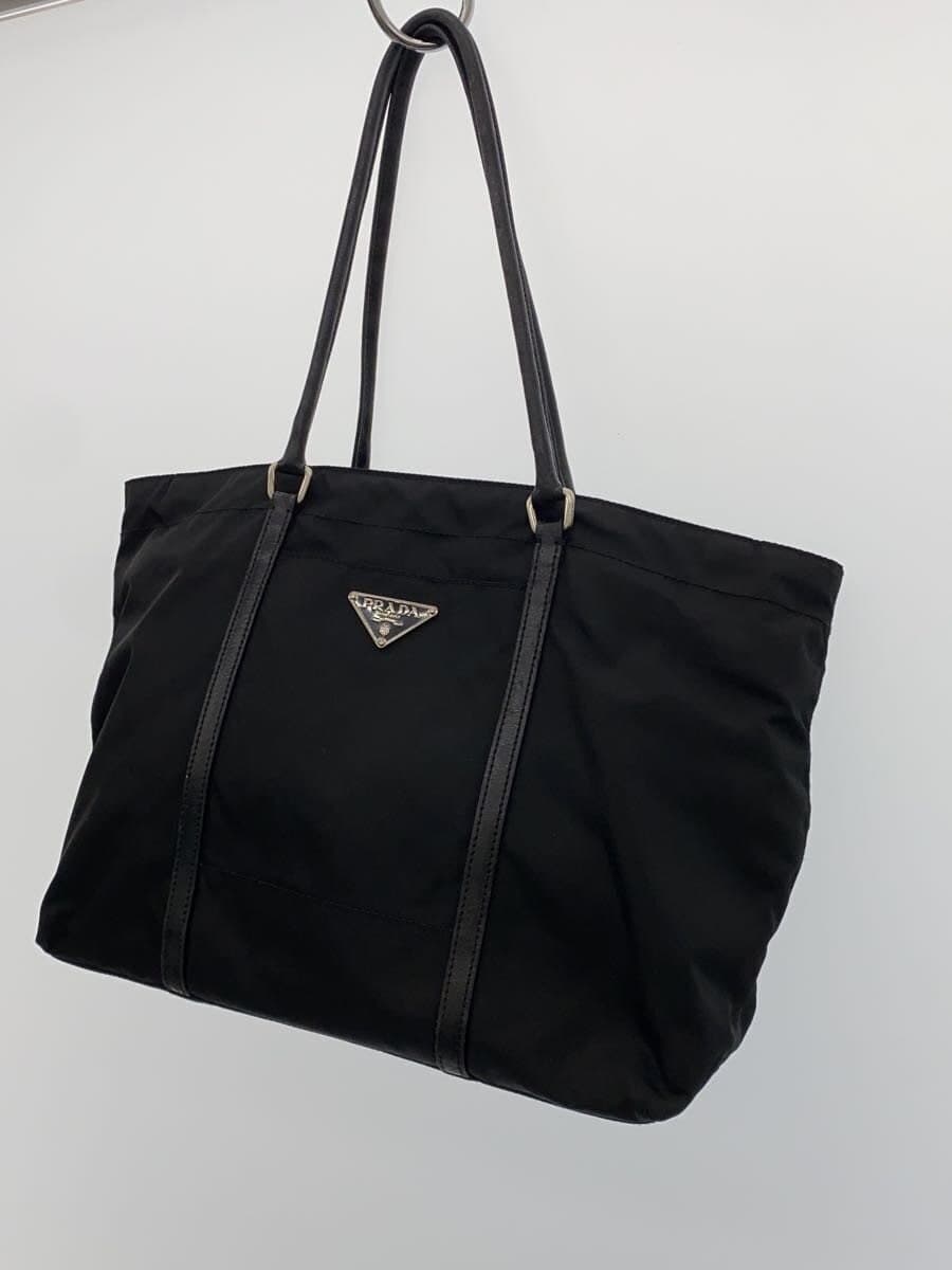 PRADA Tote Bag Nylon BLK Solid d3kjk3 2