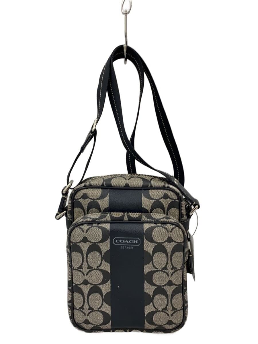 COACH Shoulder Bag -- BLK All-over pattern