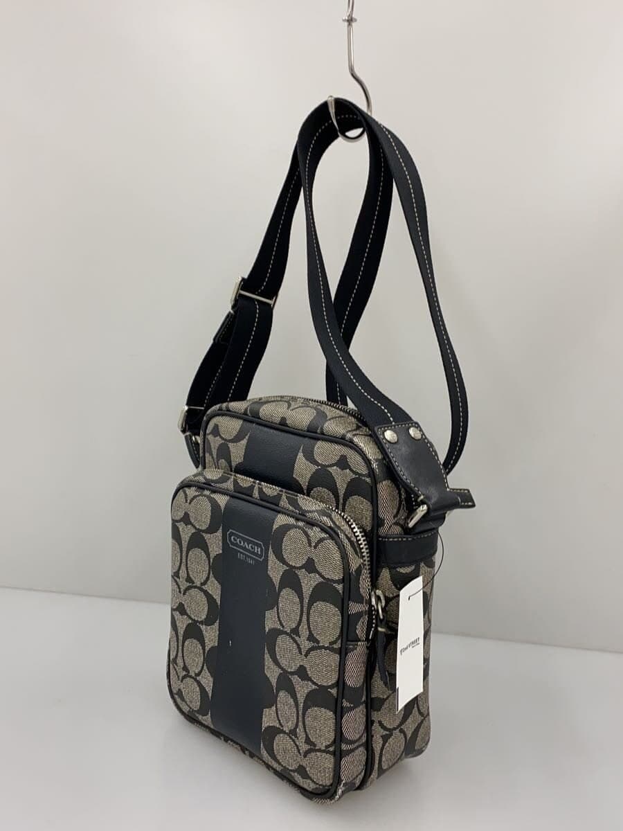 COACH Shoulder Bag -- BLK All-over pattern 2