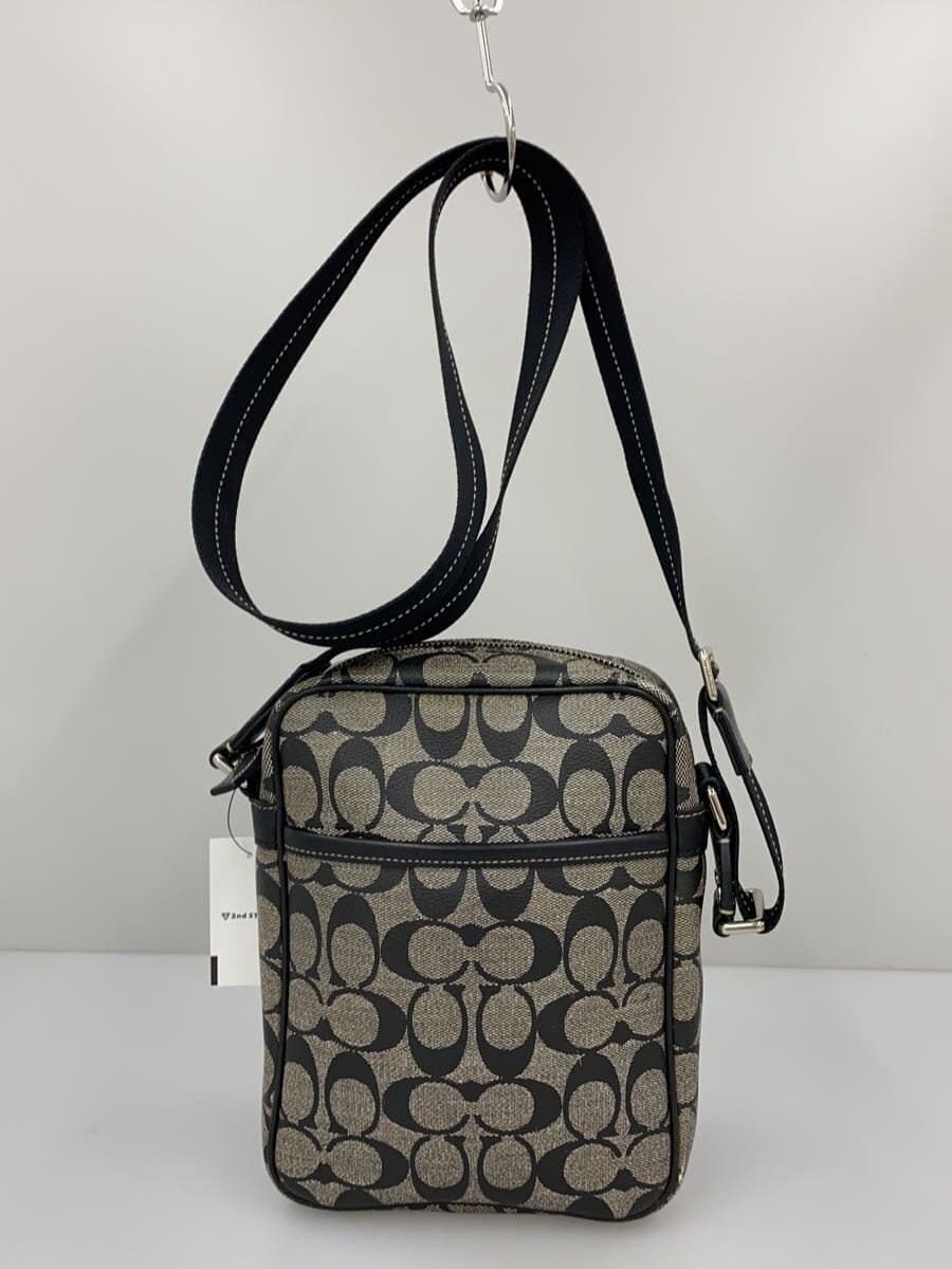 COACH Shoulder Bag -- BLK All-over pattern 3