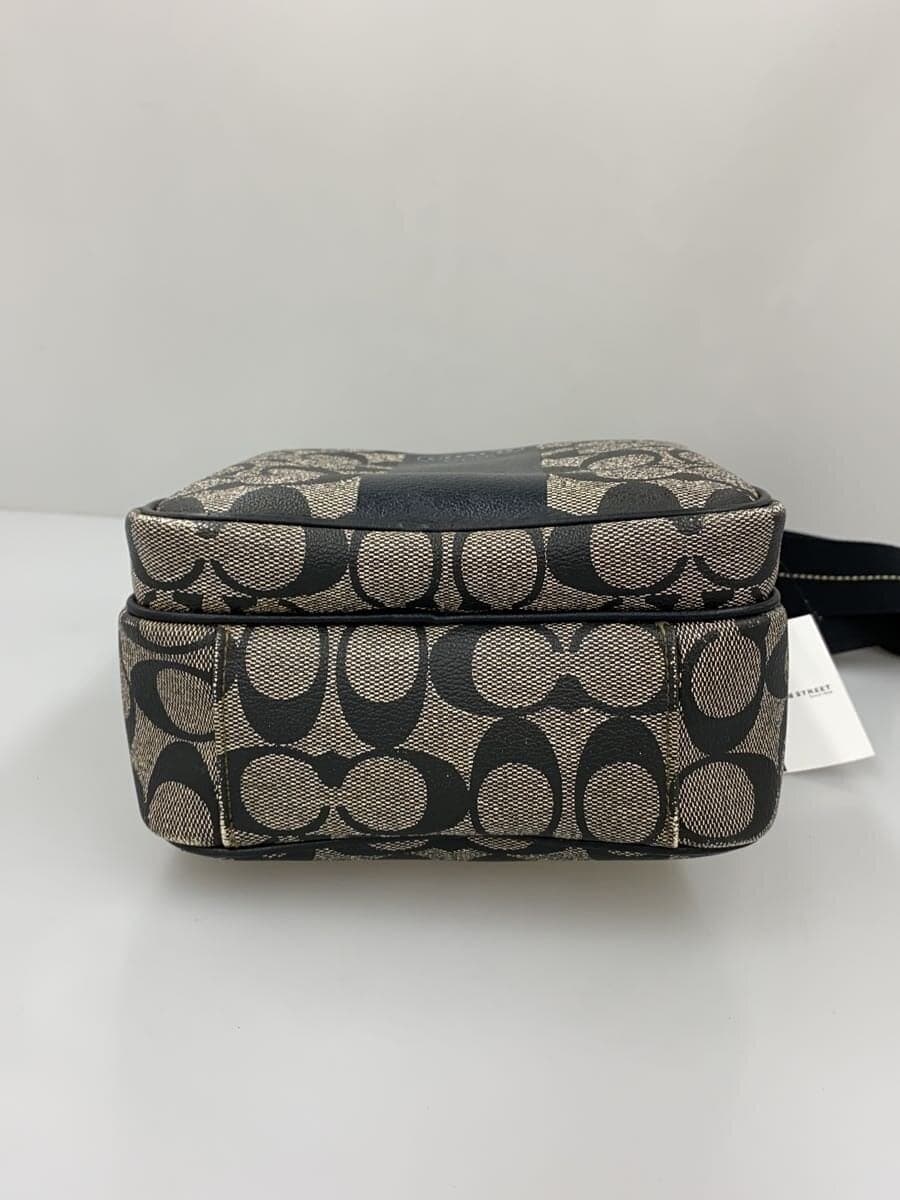 COACH Shoulder Bag -- BLK All-over pattern 4