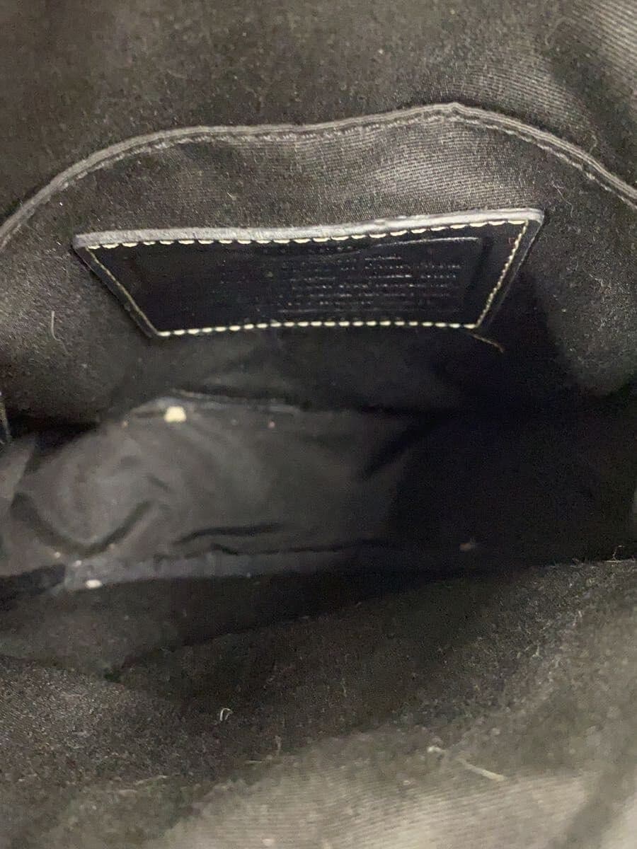 COACH Shoulder Bag -- BLK All-over pattern 6