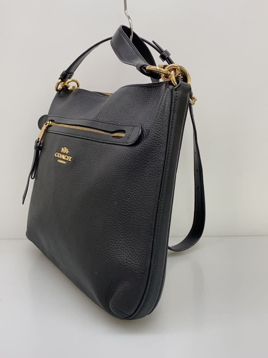 COACH Shoulder Bag Leather BLK F34823 2