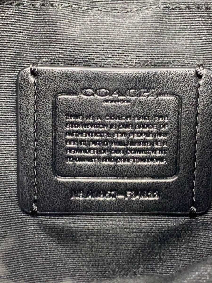COACH Shoulder Bag Leather BLK F34823 5