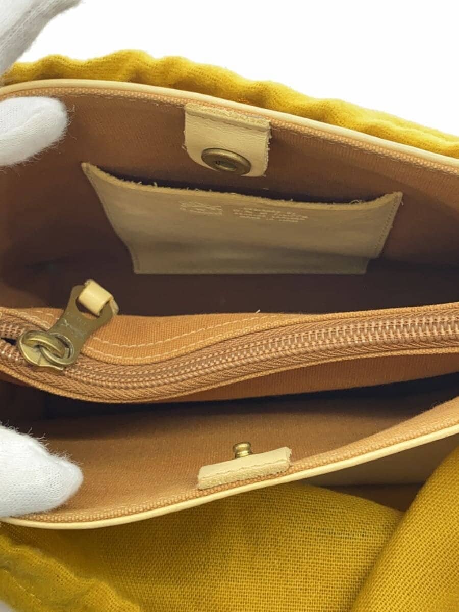 IL BISONTE Shoulder Bag Leather BEG Solid 6