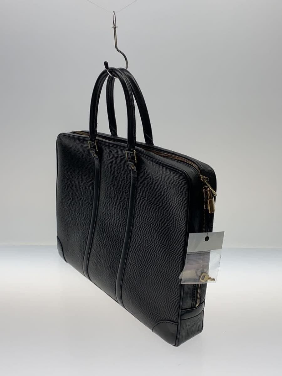 LOUIS VUITTON Porte-Documents Voyage_Epi Leather BLK M40321 2
